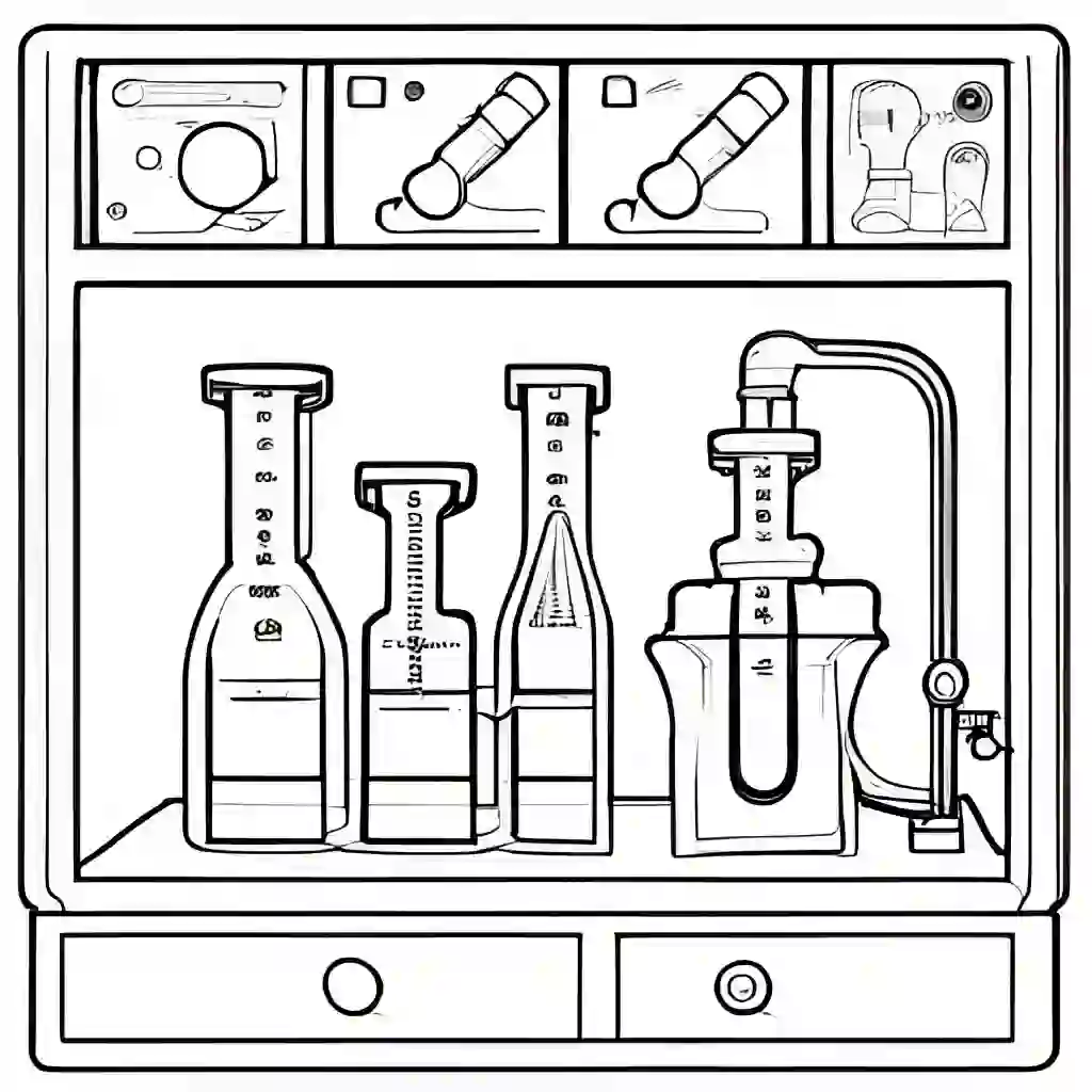 Lab Equipment coloring pages